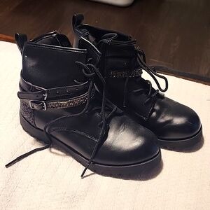 Girls Mix No. 6 Boots  w Glitter strap detail- Very cute!